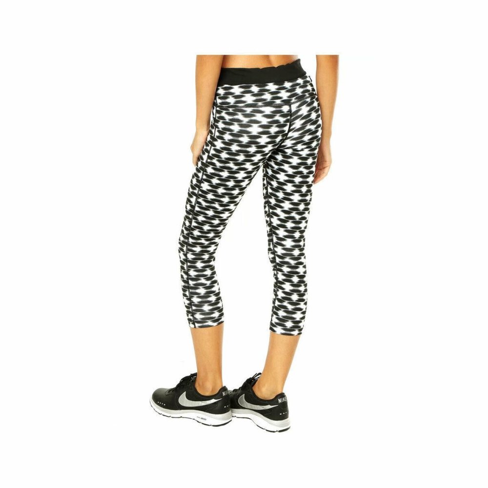 Nike Essential Women’s Run Fast Live Fearless Pattern Tights Black/White Size M